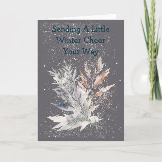 Cozy Winter Nights Colorful Card Kaart