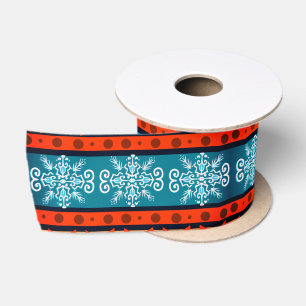 Cozy Winter Pattern Satin Ribbon Lint