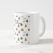 Cozy Winter Vibes 2026 - Cute Puppy and Kitten Chr Extra Grote Beker (Voorkant rechts)