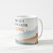 Cozy Winter Village Landscape Christmas Mug (Devant droit)
