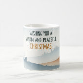 Cozy Winter Village Landscape Christmas Mug (Centre)