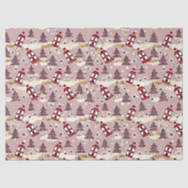 Cozy Winter Village Tissue Paper Tissuepapier
