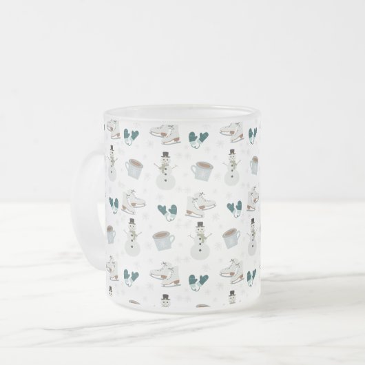 Cozy Winter Wonderland Frosty Mug (Devant gauche)