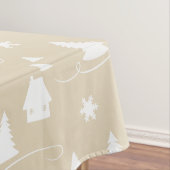 Cozy Winter Wonderland Pattern Holiday Tablecloth Tafelkleed (Voorbeeld)