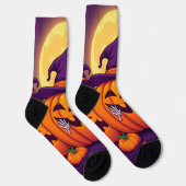 Cozy Witch Coffee Socks – Cute Halloween Magic Sokken (Rechts)