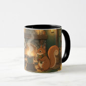 Cozy Woodland Campfire Animals Coffee Mug (Devant droit)