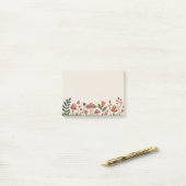 Cozy Woodland Mushrooms Post-it® Notes (Op bureau)
