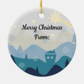 Cozy Your State of Town Kerstwishes Ornament (Achterkant)