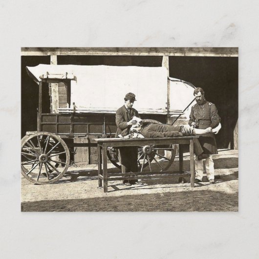 cp1563 Army Medical Wagon Briefkaart (Voorkant)