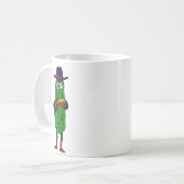 CP- Funny Pickle Palling Harmonica Cartoon Koffiemok (Voorkant links)