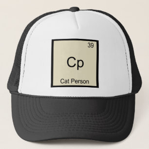 Cp - Kat Mens Funny Chemie Element Symbool T-shirt Trucker Pet