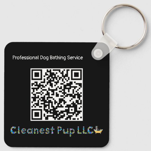 CP QR-code Sleutelhanger (Achterkant)