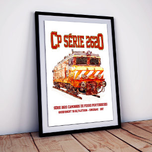 CP Serie 2620 Elektrische Locomotief. Nez-Casse Lo Poster
