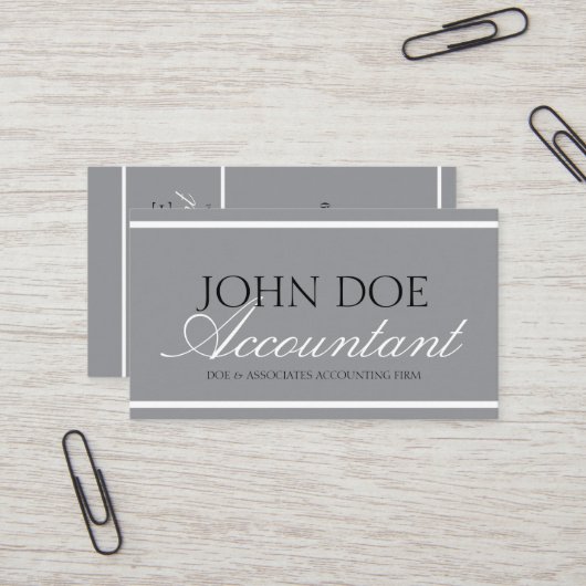 CPA 1040 Tax Preparer Accountant; Kies uw kleur Visitekaartje (Voorkant / Achterkant in situ)