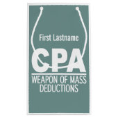 CPA aangepaste naam en cadeautassen voor kleurenwe Klein Cadeauzakje (Achterkant)