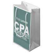 CPA aangepaste naam en cadeautassen voor kleurenwe Klein Cadeauzakje (Voorkant Gekanteld)