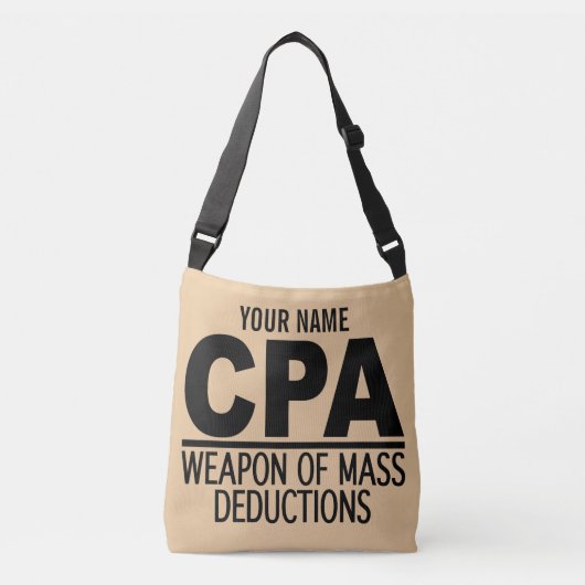 CPA aangepaste naam en kleurtassen Crossbody Tas (Voorkant)
