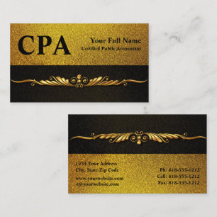 CPA Accountant Openbaar Gecertificeerde Accountant Visitekaartje