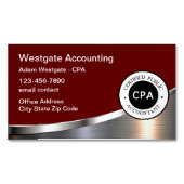 CPA Accountant Professional Magnetisch Visitekaartje (Voorkant)