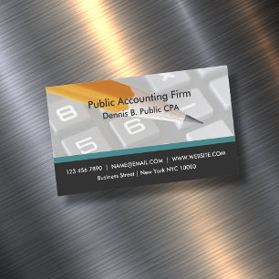 CPA Accounting Magnetische Visitekaartjes Ontwerp Magnetisch Visitekaartje