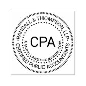CPA Cert Openbaar Accountant Bedrijfsnaam URL Zelfinktende Stempel (Design)