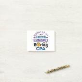 CPA Certified Public Accountant Boring CPA Post-it® Notes (Op bureau)