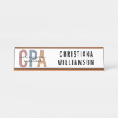 CPA Certified Public Accountant Bureau Naambordje (Voorkant)