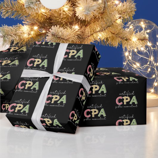 CPA Certified Public Accountant Cadeaupapier (Feestdagen)