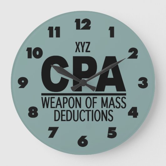 CPA custom color wall clock Grote Klok (Voorkant)