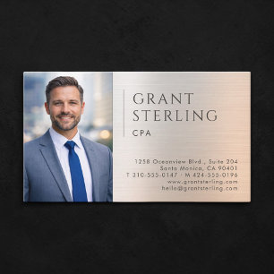 CPA Foto Metallic Visitekaartje