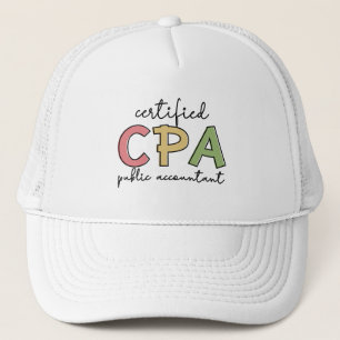 CPA Gecertificeerde Accountant Cadeaus Trucker Pet