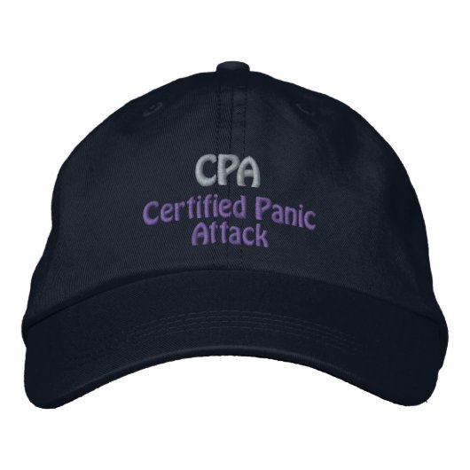 CPA - Gecertificeerde overheidsaccountant Geborduurde Pet (Voorkant)