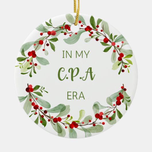 CPA-kerstversiering Keramisch Ornament (Voorkant)