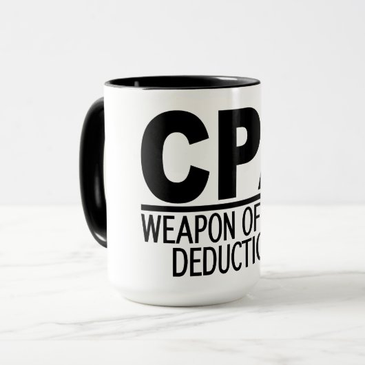 CPA-mok - kies stijl en kleur Mok (Voorkant links)