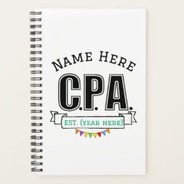 CPA Planner Accountant Gepersonaliseerde Gift