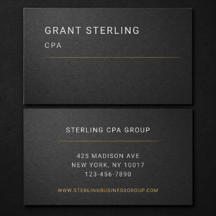 CPA Zwart Professionele Visitekaartje