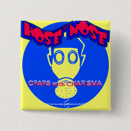 "CPAPS with CHARISMA!" Vierkante Button 5,1 Cm
