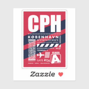 CPH Copenhagen Airport Sticker