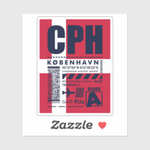 CPH Copenhagen Airport Sticker