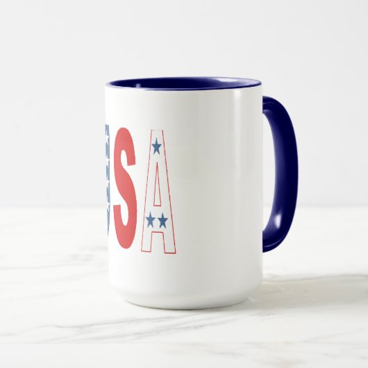Cpnbo Mug bleu USA (Devant droit)