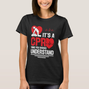 CPR Grappige Sleutelhanger CPR Pocket Mask Manikin T-shirt