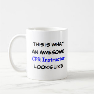 cpr - instructeur , geweldige koffiemok