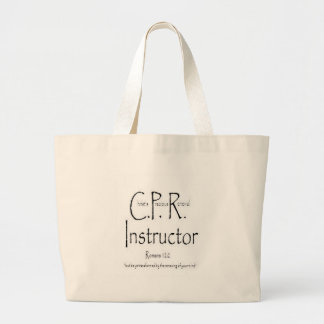 CPR-instructeur Grote Tote Bag