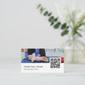 CPR QR Code Moderne Zaken Visitekaartje (Staand voorkant)