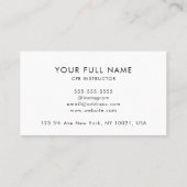 CPR QR Code Moderne Zaken Visitekaartje (Achterkant)