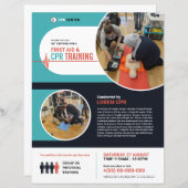 CPR Training Flyer | EHBO-vlieger (Voorkant / Achterkant)