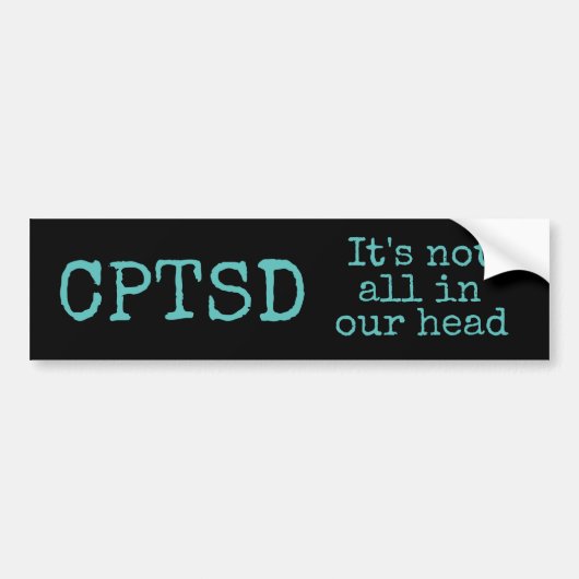CPTSD-bumpersticker Bumpersticker (Voorkant)