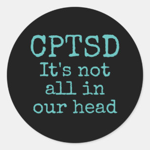 CPTSD-sticker Ronde Sticker