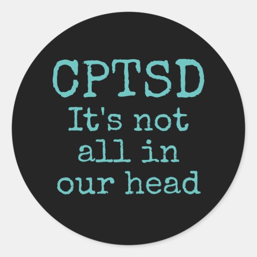 CPTSD-sticker Ronde Sticker (Voorkant)