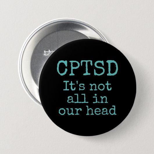 CPTSD-toets Ronde Button 7,6 Cm (Voorkant /achterkant)